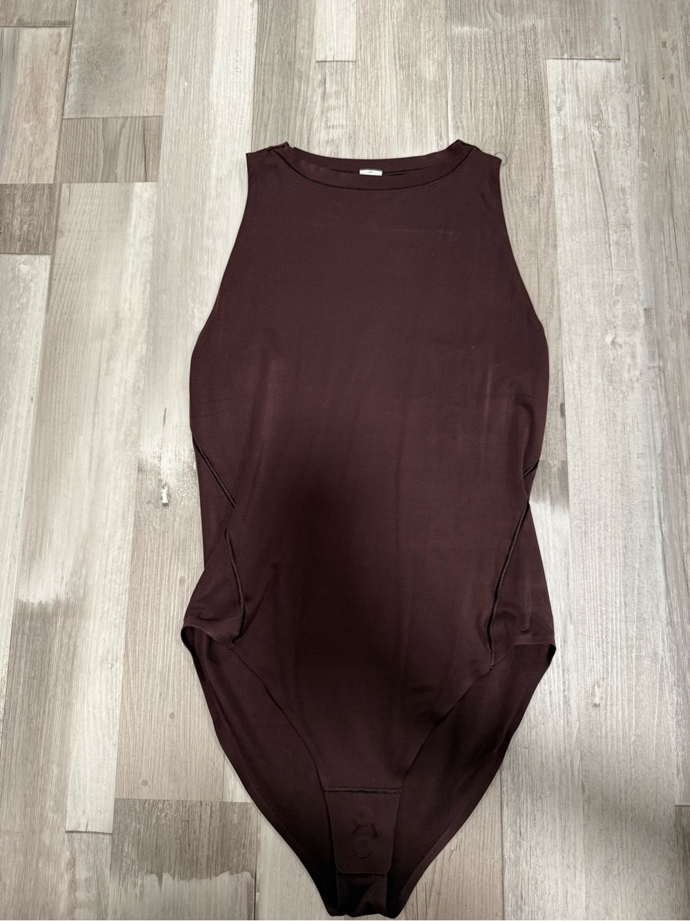 lululemon athletica Chocolate Sleeveless High-Neck Bodysuit